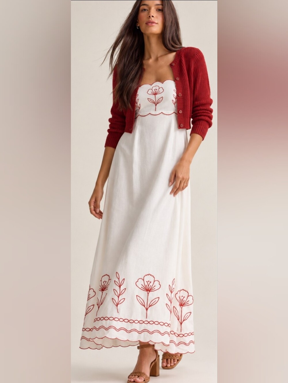 Altar'd State Linen Blend Vianne Dress
